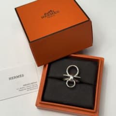 【HERMES】エルメスシルバーリング モール・ドゥ・ブリッド 51 HERMES】エルメスシルバーリング モール・ドゥ・ブリッド 51 - メルカリ