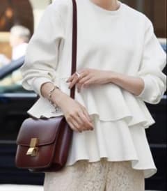 エルフランク　ELFRANK ダンボールニット　ペプラムプルオーバー