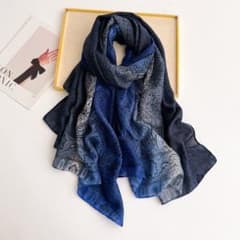 【新品】ストール ショール ブルー 大判 グラデーション メンズ レディース 清のサムネイル