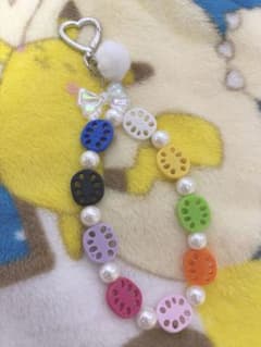 ハンドメイド ビーズ ストラップ 推し活 カラー れんこんのサムネイル
