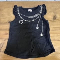 MEZZOPIANO ブラック Tシャツ 110のサムネイル