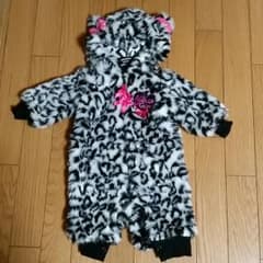 専用!!!!!!ヒョウ柄ファーネコ耳リボンジャンプスーツのサムネイル