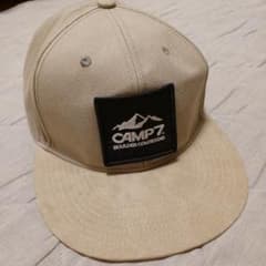 CAMP 7 ベージュ ロゴ入り帽子のサムネイル