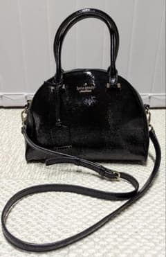 Kate spade ケイトスペード ショルダーバッグ 斜め掛 エナメルブラックのサムネイル