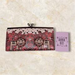 未使用品】ANNA SUI がま口長財布 ライオン 花柄 星 刺繍 財布 - メルカリ