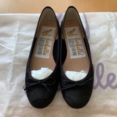パンプス バレエシューズ 黒のサムネイル