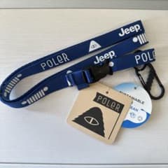 新品未使用☆POLeR×Jeepダブルネーム カラビナ付きネックストラップ♪のサムネイル