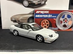 アオシマ　1/24 180sx 組み立て塗装済み　完成品のサムネイル