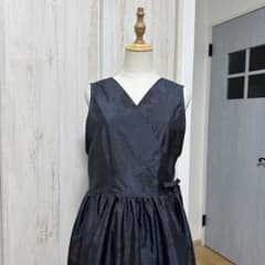 着物リメイク 大島紬から袖なしカシュクールワンピース - メルカリ