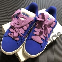 新品　adidas 青紫 スニーカー　アディダス　24.5cmのサムネイル