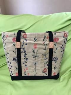 スーパーハッカ  秘密の花園アイビー刺繍トートＢＡＧのサムネイル