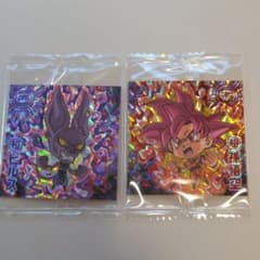 ドラゴンボールシールウエハース　ビルスSGRと孫悟空SGRのセットのサムネイル