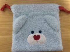 mojojojo 巾着ポーチ BLUE クマ LOWRYSFARMのサムネイル