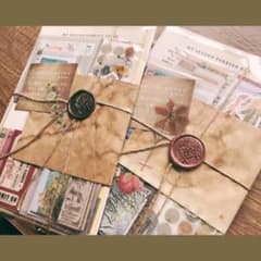 コラージュ 素材 洋書 紙もの セット 詰め合わせ まとめ売り　おすそ分けのサムネイル