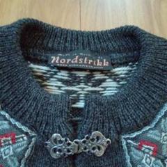 nordstrikk】ノルディック柄 メタルフック カーディガン 手洗OK