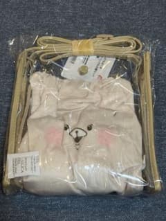ともだちはくま クリアバッグ＆巾着セット ベージュ