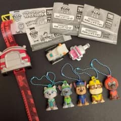 ガチャ　パウパトロール　チェイス　ウォッチ　ビークルソフビ　ぺたんこマスコット