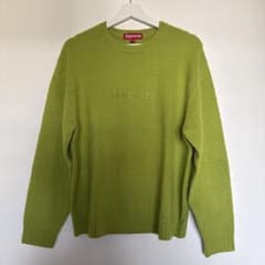 Supreme ライムグリーン ニットセーター Sのサムネイル