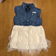 Calvin Klein Jeans ワンピース 18M デニム/ホワイトのサムネイル