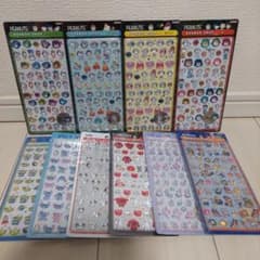 お*な様 ボンボンドロップシールmini　ディズニー&スヌーピー４種　全10枚セのサムネイル