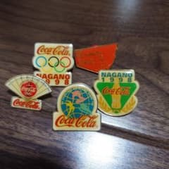 ✨新品✨ 平昌オリンピック 2018 コカ・コーラ ピンズ マグネット④ コカ・コーラ 長野オリンピック ピンバッジ 4種セット＋1点 - メルカリ