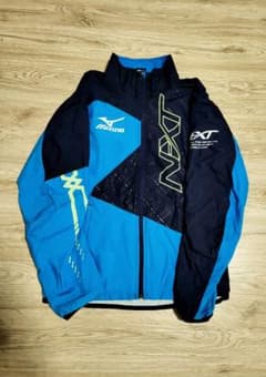 ミズノウィンドブレーカージャケットブルーのサムネイル