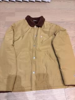 Champion ボアライナー コーチジャケット ベージュ Lのサムネイル