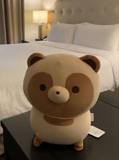 너구리와 여우 봉제인형 마슈모치 너구리