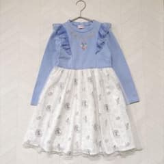 Mezzo Piano 130 Frozen Elsa Tulle Dot King one piece