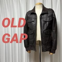 OLD GAPレザージャケット山羊革 襟袖リブ ブラウンサイズS - メルカリ