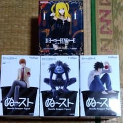 4점 세트 DEATH NOTE 피규어 야가미즈키 류크 L 야카이 모래