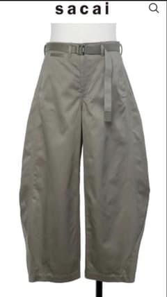 sacai 26ss Cotton Chino Pantsサイズ1グレー - メルカリ