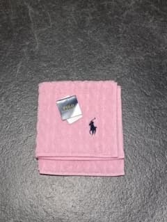 POLO ロゴ刺繍 ピンクハンカチのサムネイル