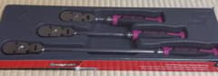 ⭐︎snap-on⭐︎ 希少⭐︎ソフトグリップ⭐︎フレックスヘッドラチェット3本セット⭐︎のサムネイル