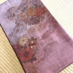 真綿紬 蘇州汕頭刺繍 超豪華 袋帯 - メルカリ