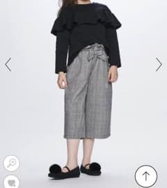 GU グレンチェックワイドパンツのサムネイル