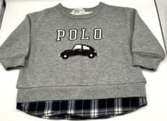 POLO トレーナー グレー 車柄 80