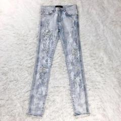 ih nom uh nit クラッシュデニム ジーンズ ダメージ加工 28 ih nom uh nit クラッシュデニム ジーンズ ダメージ加工 28 - e
