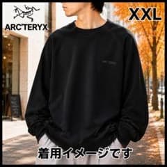 271 【希少サイズ】アークテリクス　刺繍ロゴ　クルー　スウエット　XXL　黒 271 【希少サイズ】アークテリクス 刺繍ロゴ クルー スウエット XXL 黒