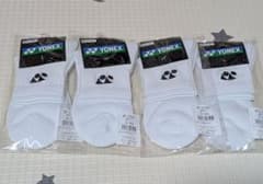 ​【新品4足セット】ヨネックス YONEX スポーツソックス 白 25〜28cmのサムネイル