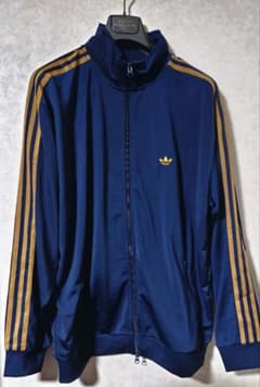 adidas ベッケンバウアー トラックジャケット ネイビー イエロー