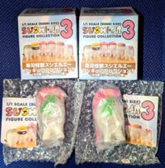 スシエルエー フィギュアコレクション3 シークレット2種 マグロ エビ