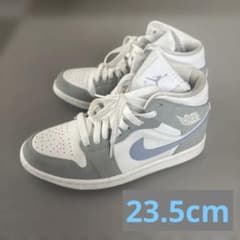 NIKE ナイキ ウィメンズ エアジョーダン1 ミッド ウルフグレー　23.5のサムネイル