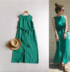 green label relaxing リネンマキシワンピースのサムネイル