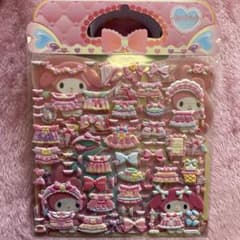 マイメロディ サンリオ 着せ替え ぷっくりシール 2枚セット - メルカリ