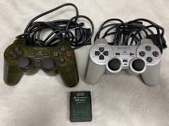プレイステーション2 純正コントローラー　セットのサムネイル