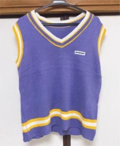 ★大きいサイズ☆ 薄手 ニットベスト ストリート系のサムネイル