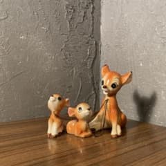 빈티지 디즈니 밤비 도기 입상 피규린 60s 상태좋음
