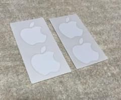 最低価格【新品未使用】 Apple ロゴ ステッカー 2シート(シール4枚)のサムネイル