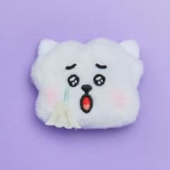 Korea Exclusive BT21 Today's Mood: Blurry Plush Badge - RJ Jin